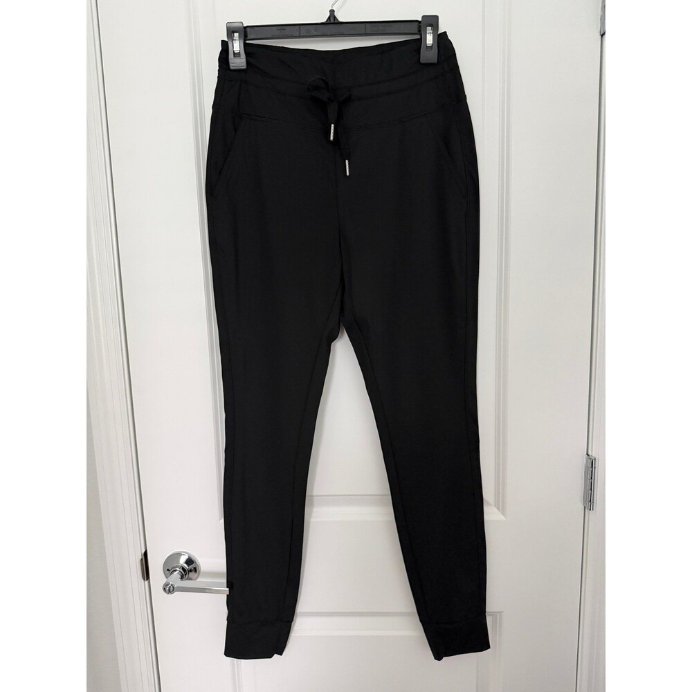 Halara High Waisted Drawstring Side Pocket Black Casual Joggers Size Medium